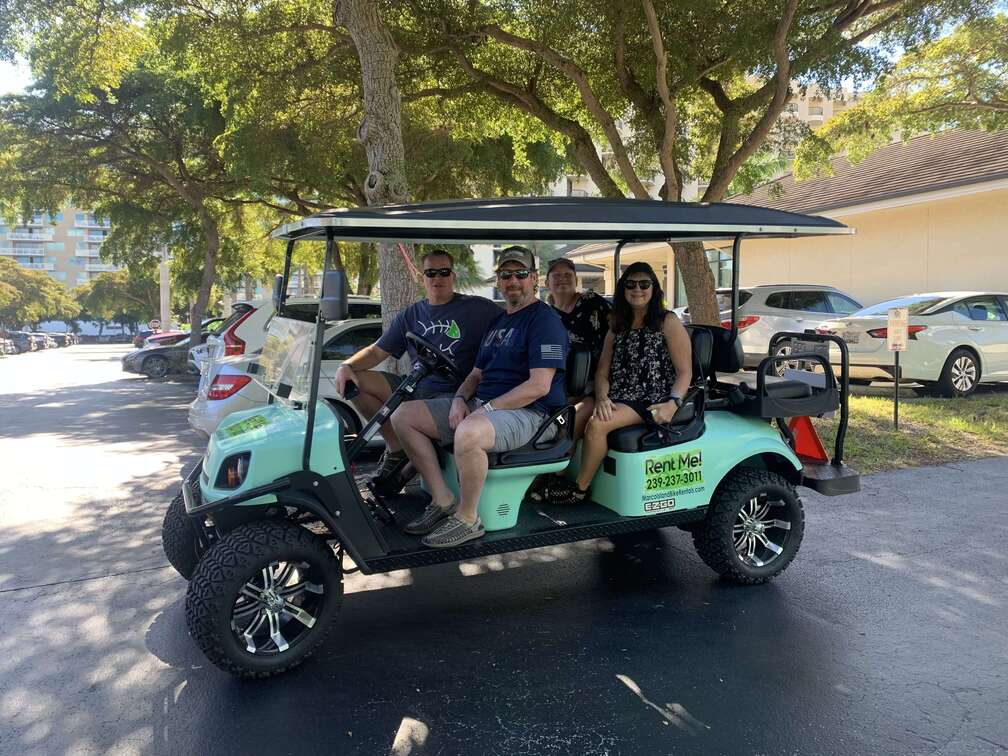 Golf carts are the perfect way for your family or group to get around.